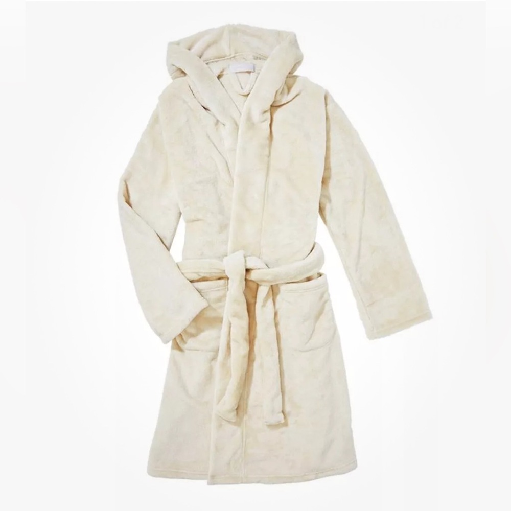 Summer & Rose Hooded Robe Women’s OS Comfy Plush Bathrobe